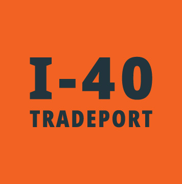 I-40 Tradeport orange marker